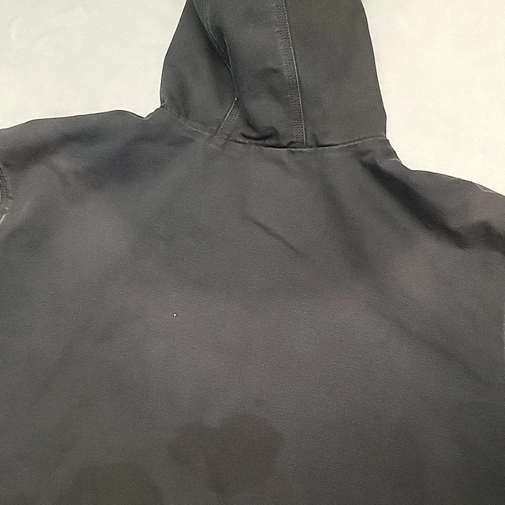 Carhartt  Active Jacket Men XL Black Canvas Insulated Workwear Distressed 104050